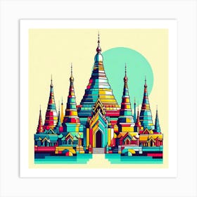 Shwedagon Pagoda 1 Art Print