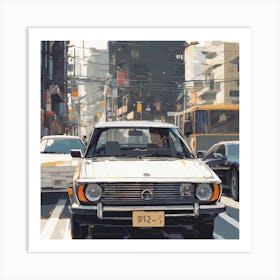 Car On The Street 3 Art Print