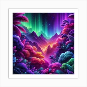 Psychedelic Forest 1 Art Print