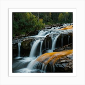 Abstract Representation Of A Waterfall 4 Art Print