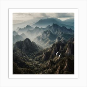 Chinese Mountains Art Print