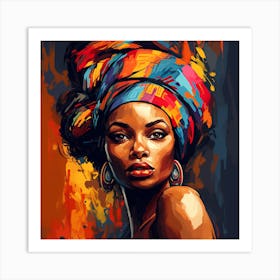 Afro-American Woman 6 Art Print