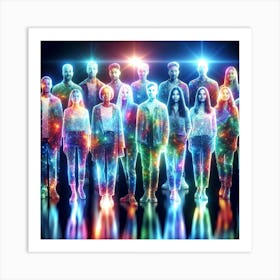 Group Of Dead People Standing Together Art Print