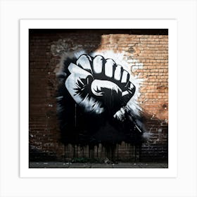 Fist graphic 2 Art Print