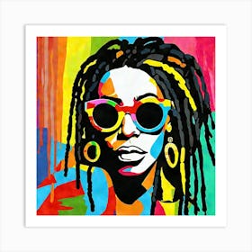 Afro Dreads Art Print