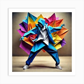 Origami Dancer 66 Art Print