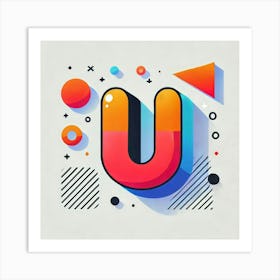 Letter U Art Print