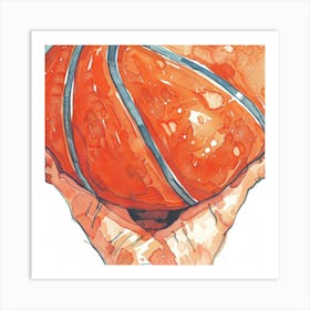 Basketball In Hand Art Print