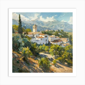 Village In The Mountains 2 Art Print