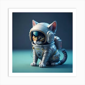 Cat Astronaut (49) Art Print