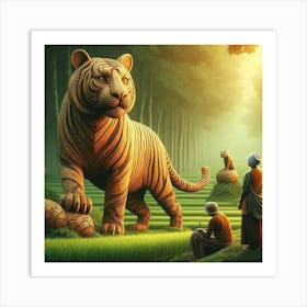 Tiger In The Forest Art Print