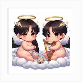 Sweet Angels Art Print