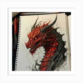 Dragon Head 1 Art Print