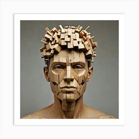 Wood Sculpture Art Print