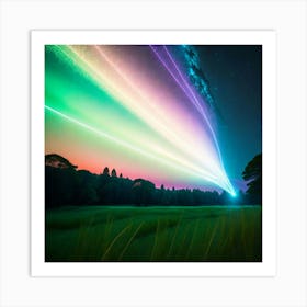 Rainbow Lights In The Sky Art Print