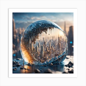 Sphere City Art Print