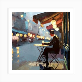 Paris At Night Art Print