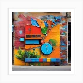 Colorful Street Art 1 Art Print