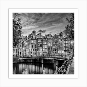 AMSTERDAM Moody Impression From Singel Art Print