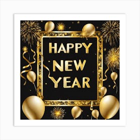 Happy New Year 19 Art Print