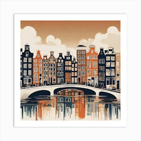 Amsterdam Cityscape Art Print