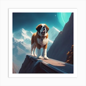 St Bernard 46 Art Print