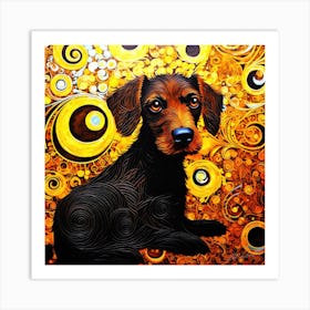 Cute Dog Doodle - Cute Doggies Art Print