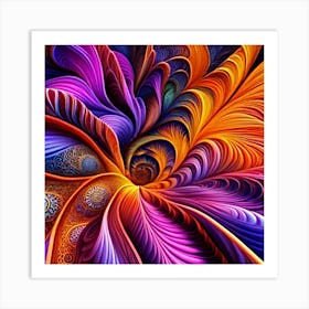 Abstract Hue 2 (1) Art Print