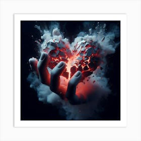 Broken Heart 3 Art Print