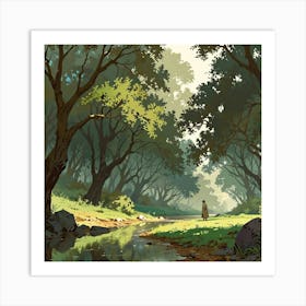 Landscape Painting 19 Art Print