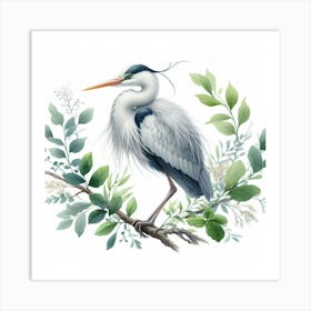 Heron 1 Art Print