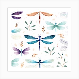 Dragonflies 18 Art Print