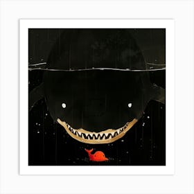 Shark Attack Art Print