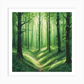 Path In The Woods Art Print