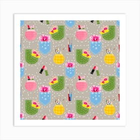 Pockets Pattern Art Print