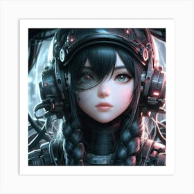 Sci-Fi Girl 1 Art Print