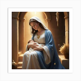 Jesus And Mary 5 Art Print