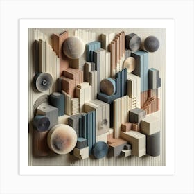 Sculptural Wall Art Print