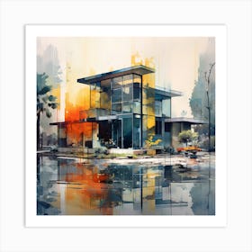 Abstract Of A House Art Print