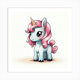 Cute Unicorn 677 Art Print