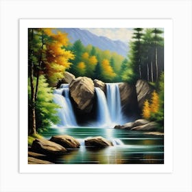 Waterfall 40 Art Print