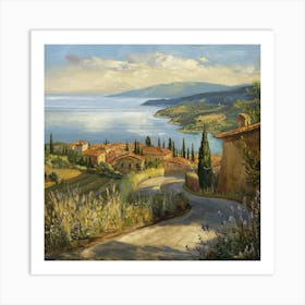 Tuscany Painting, Art, Italy Art Print