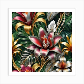 Extreme Opulent Exotic Flower 1 Art Print