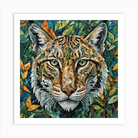 Portrait of the Eurasian lynx Art Print