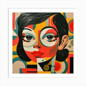 Retro Glamour Pop Art 2 Art Print