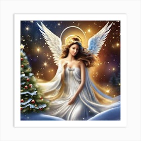 Angel Of Christmas 1 Art Print