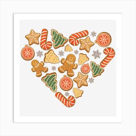 Christmas Heart Art Print