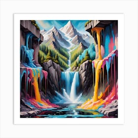 Waterfall 10 Art Print