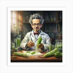 Albert Einstein 5 Art Print