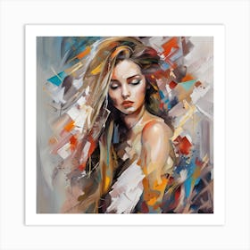 Abstract  Of A Woman 2 Art Print